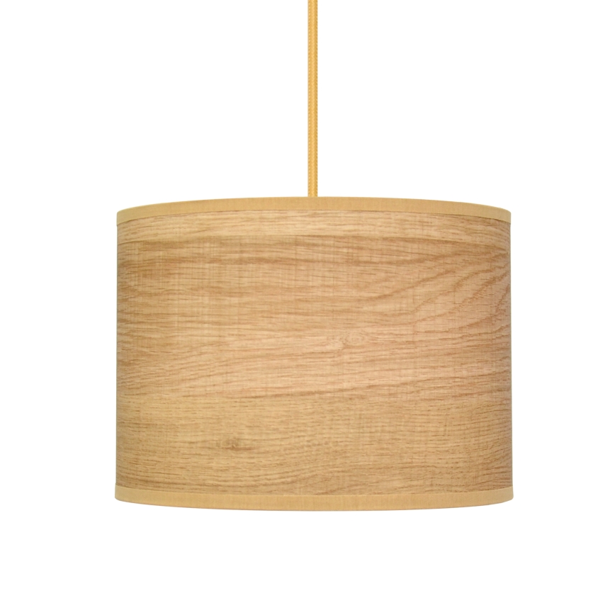 Hanglamp aan een koord ALBA 1xE27/15W/230V diameter 20 cm bruin