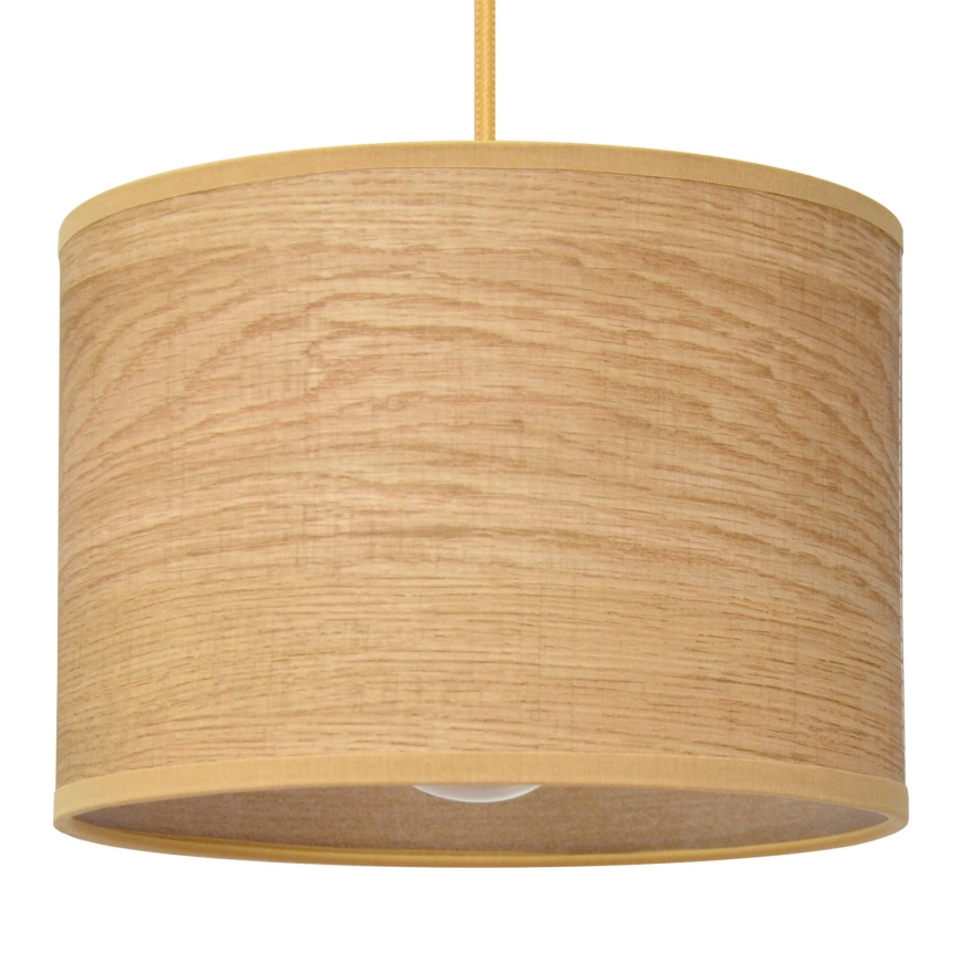 Hanglamp aan een koord ALBA 1xE27/15W/230V diameter 20 cm bruin