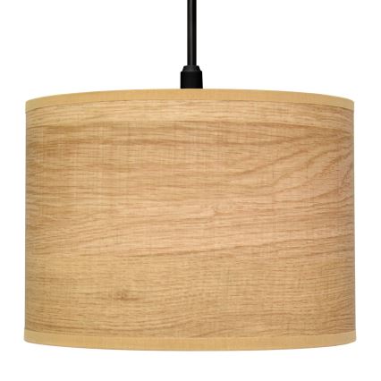 Hanglamp aan een koord ALBA 1xE27/15W/230V diameter 20 cm bruin/zwart