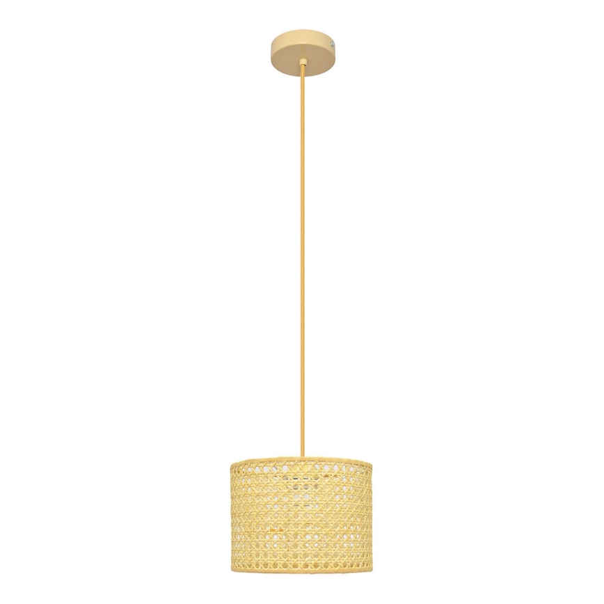 Hanglamp aan een koord ALBA 1xE27/15W/230V diameter 20 cm rotan