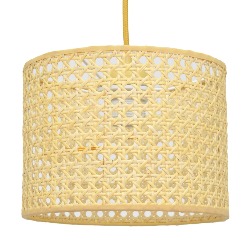 Hanglamp aan een koord ALBA 1xE27/15W/230V diameter 20 cm rotan