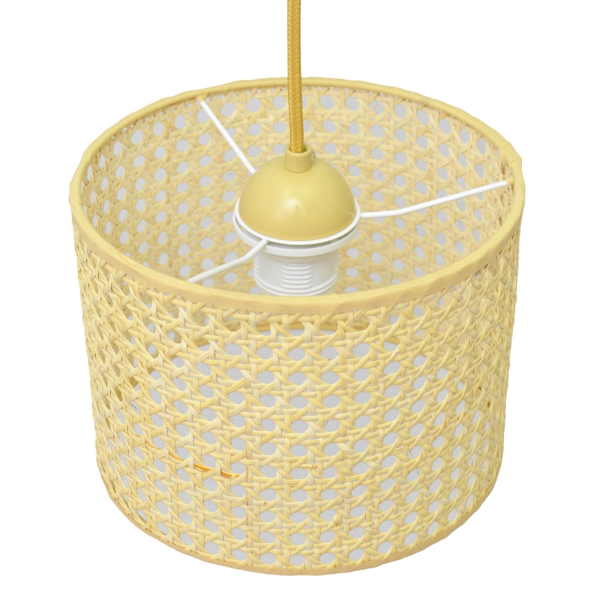 Hanglamp aan een koord ALBA 1xE27/15W/230V diameter 20 cm rotan
