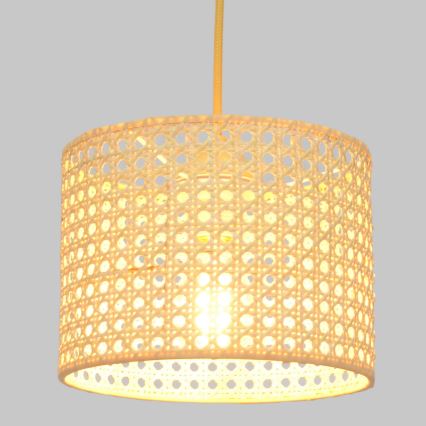 Hanglamp aan een koord ALBA 1xE27/15W/230V diameter 20 cm rotan