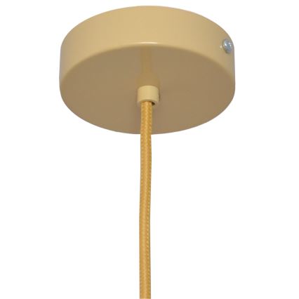 Hanglamp aan een koord ALBA 1xE27/15W/230V diameter 20 cm rotan