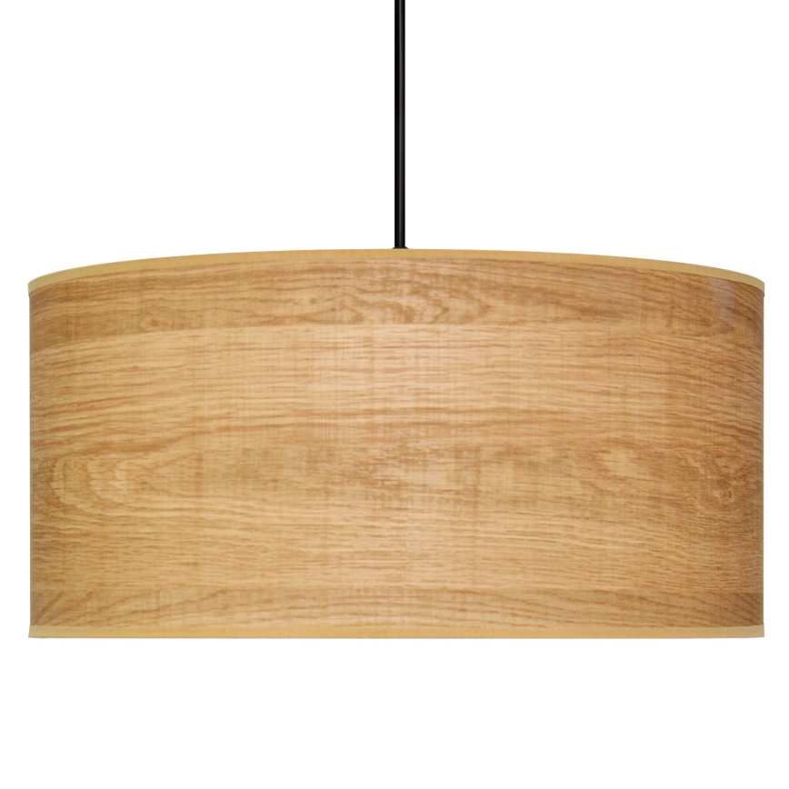 Hanglamp aan een koord ALBA 1xE27/15W/230V diameter 40 cm bruin/zwart