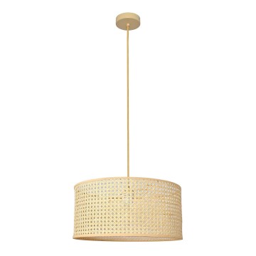 Hanglamp aan een koord ALBA 1xE27/15W/230V diameter 40 cm rotan