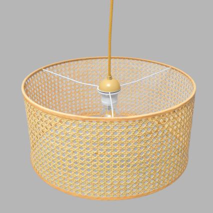 Hanglamp aan een koord ALBA 1xE27/15W/230V diameter 40 cm rotan