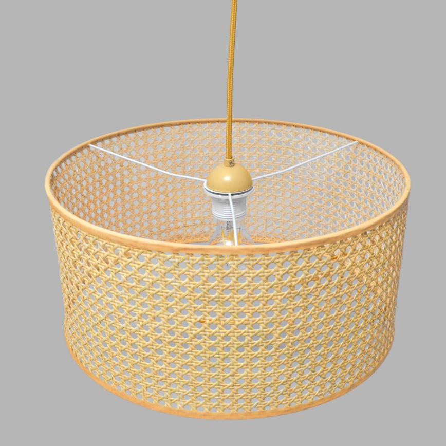 Hanglamp aan een koord ALBA 1xE27/15W/230V diameter 40 cm rotan