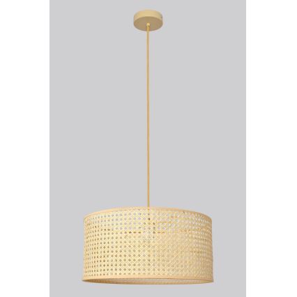 Hanglamp aan een koord ALBA 1xE27/15W/230V diameter 40 cm rotan