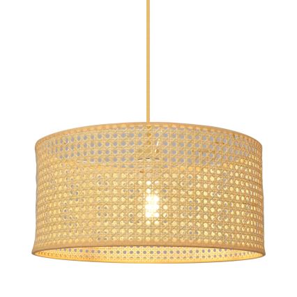 Hanglamp aan een koord ALBA 1xE27/15W/230V diameter 40 cm rotan