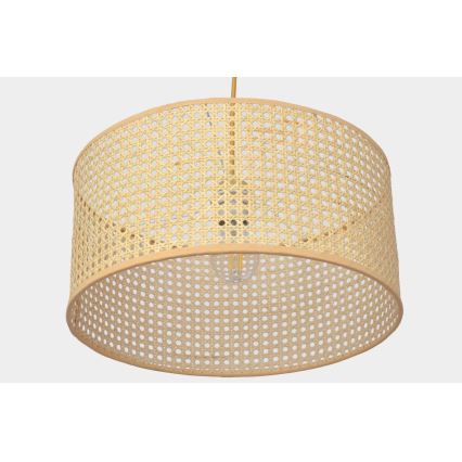 Hanglamp aan een koord ALBA 1xE27/15W/230V diameter 40 cm rotan
