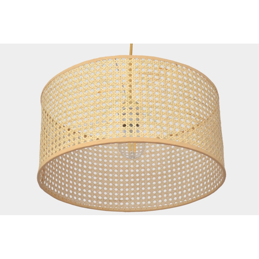 Hanglamp aan een koord ALBA 1xE27/15W/230V diameter 40 cm rotan