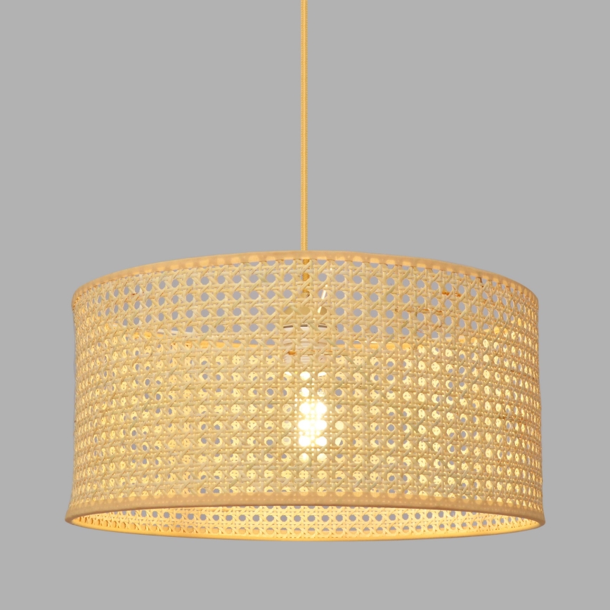 Hanglamp aan een koord ALBA 1xE27/15W/230V diameter 40 cm rotan