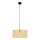 Hanglamp aan een koord ALBA 1xE27/15W/230V diameter 40 cm rotan/zwart