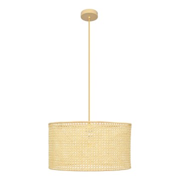Hanglamp aan een koord ALBA 1xE27/15W/230V diameter 45 cm rotan