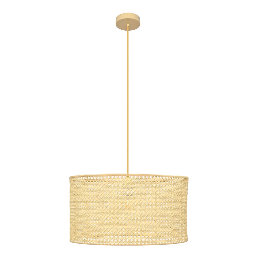 Hanglamp aan een koord ALBA 1xE27/15W/230V diameter 45 cm rotan