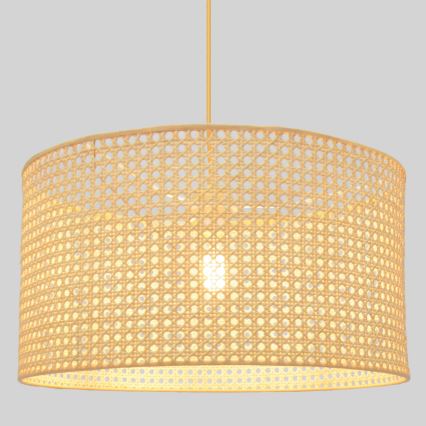 Hanglamp aan een koord ALBA 1xE27/15W/230V diameter 45 cm rotan