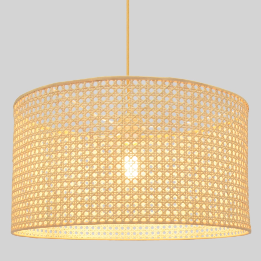 Hanglamp aan een koord ALBA 1xE27/15W/230V diameter 45 cm rotan