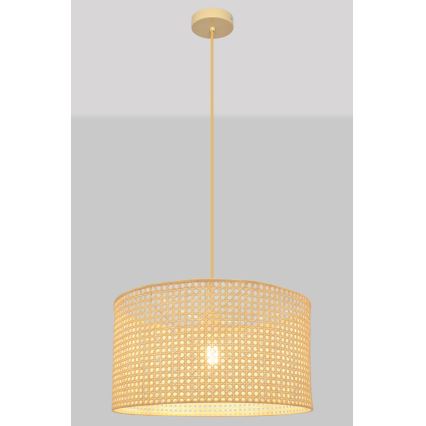Hanglamp aan een koord ALBA 1xE27/15W/230V diameter 45 cm rotan