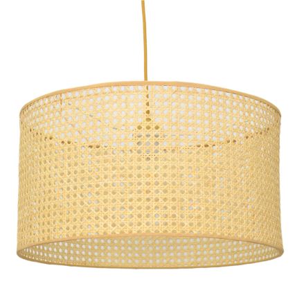 Hanglamp aan een koord ALBA 1xE27/15W/230V diameter 45 cm rotan