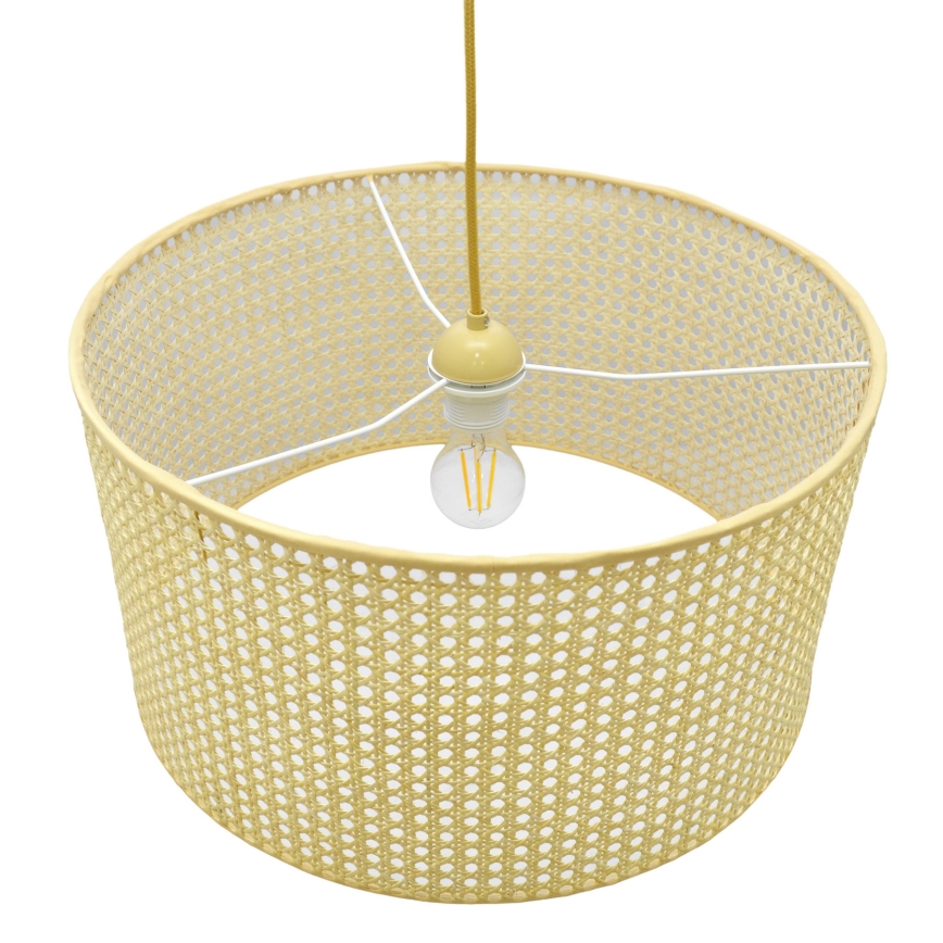 Hanglamp aan een koord ALBA 1xE27/15W/230V diameter 45 cm rotan