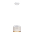 Hanglamp aan een koord ALDO 1xE27/60W/230V diameter 15 cm wit