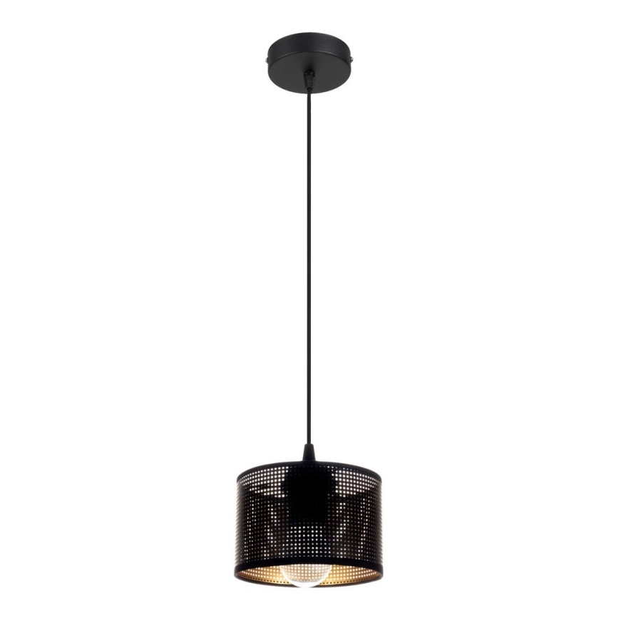 Hanglamp aan een koord ALDO 1xE27/60W/230V diameter 15 cm zwart