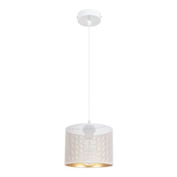 Hanglamp aan een koord ALDO 1xE27/60W/230V diameter 20 cm wit