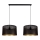 Hanglamp aan een koord ALDO 2xE27/60W/230V zwart