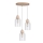 Hanglamp aan een koord ALESSANDRO 3xE27/60W/230V eiken