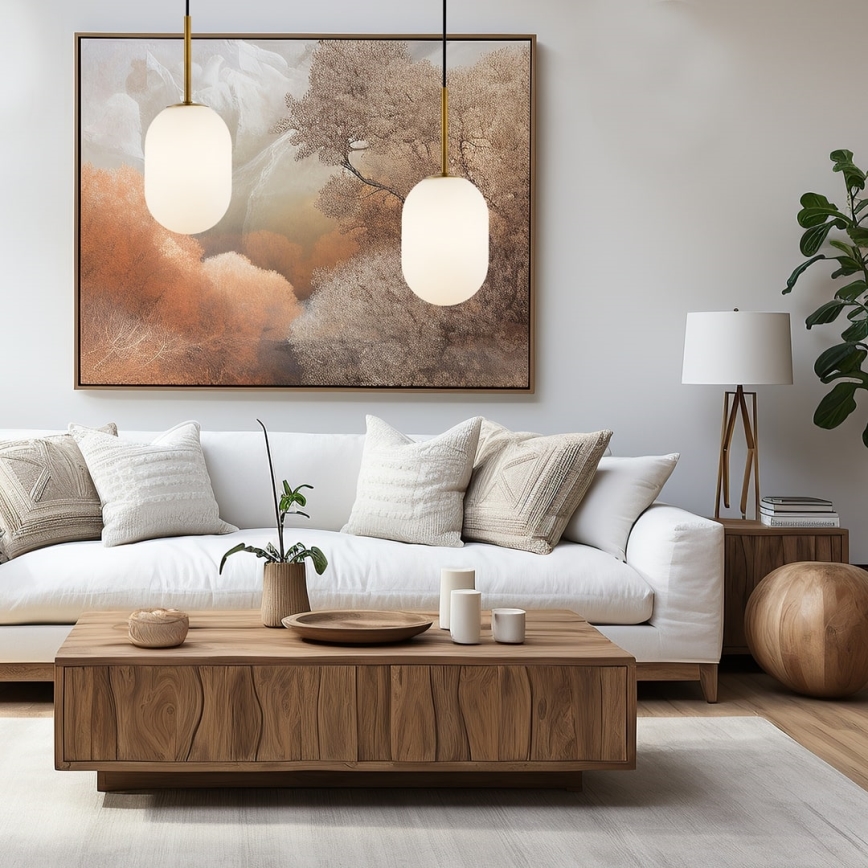 Hanglamp aan een koord ALIAS 1xG9/8W/230V diameter 12 cm goud