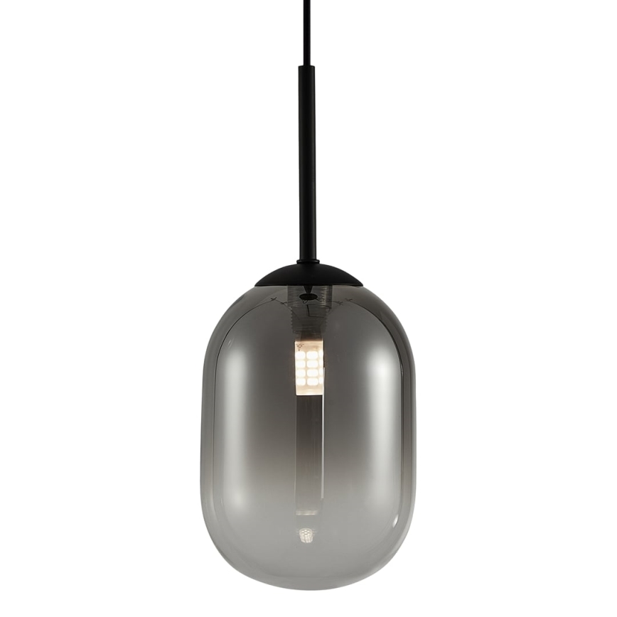 Hanglamp aan een koord ALIAS 1xG9/8W/230V diameter 12 cm zwart/grijs
