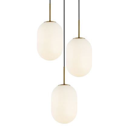 Hanglamp aan een koord ALIAS 3xE14/40W/230V goud
