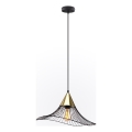 Hanglamp aan een koord ALURA 1xE27/60W/230V diameter 50 cm zwart