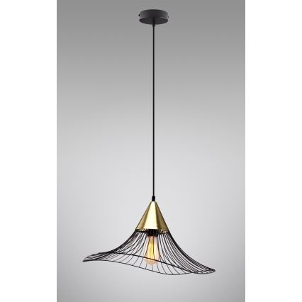 Hanglamp aan een koord ALURA 1xE27/60W/230V diameter 50 cm zwart