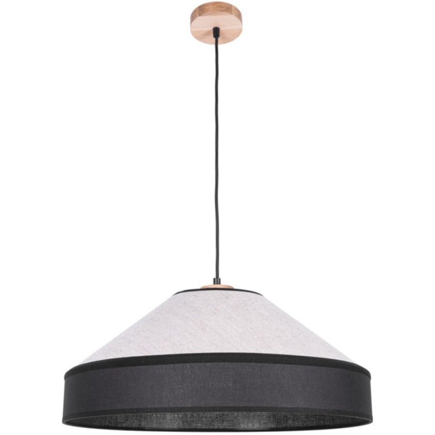 Hanglamp aan een koord AMIGO 1xE27/60W/230V eiken – FSC gecertificeerd