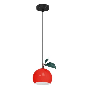 Hanglamp aan een koord APPLE 1xE27/15W/230V rood