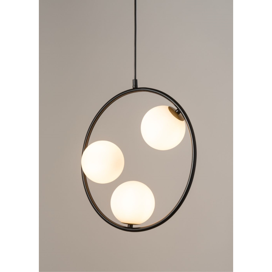 Hanglamp aan een koord AQUA 3xG9/12W/230V zwart