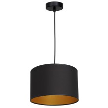 Hanglamp aan een koord ARDEN 1xE27/60W/230V d. 25 cm zwart/gouden