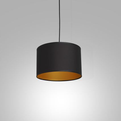 Hanglamp aan een koord ARDEN 1xE27/60W/230V d. 25 cm zwart/gouden