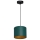 Hanglamp aan een koord ARDEN 1xE27/60W/230V diameter 18 cm groen/gouden