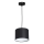 Hanglamp aan een koord ARDEN 1xE27/60W/230V diameter 18 cm zwart/wit