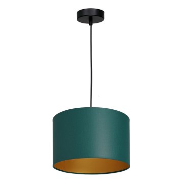 Hanglamp aan een koord ARDEN 1xE27/60W/230V diameter 25 cm groen/gouden