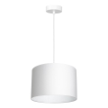 Hanglamp aan een koord ARDEN 1xE27/60W/230V diameter 25 cm wit