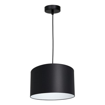 Hanglamp aan een koord ARDEN 1xE27/60W/230V diameter 25 cm zwart/wit