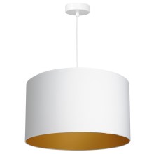 Hanglamp aan een koord ARDEN 1xE27/60W/230V diameter 40 cm wit/gouden