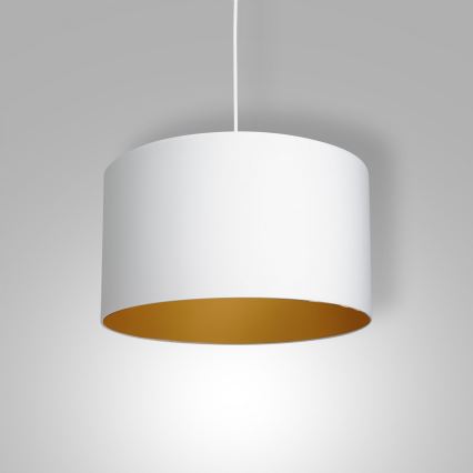 Hanglamp aan een koord ARDEN 1xE27/60W/230V diameter 40 cm wit/gouden