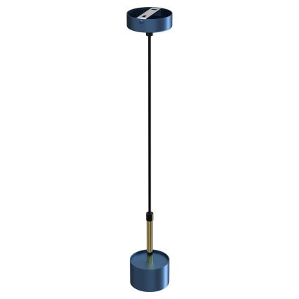 Hanglamp aan een koord ARENA 1xGX53/11W/230V blauw/goud