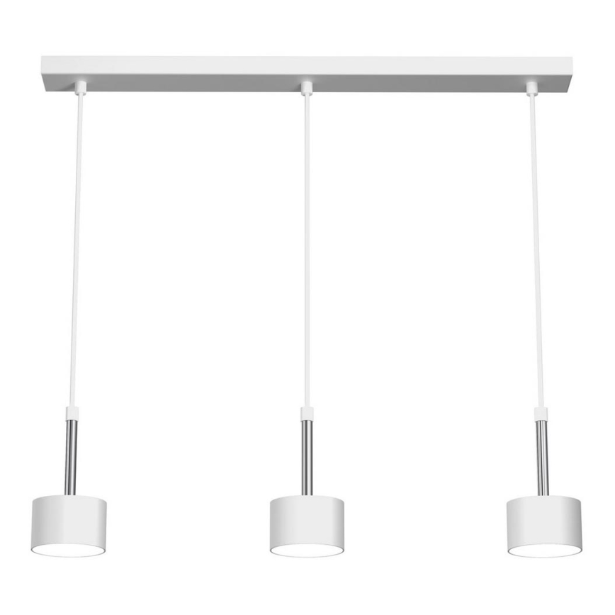 Hanglamp aan een koord ARENA 3xGX53/11W/230V wit/glanzend chroom