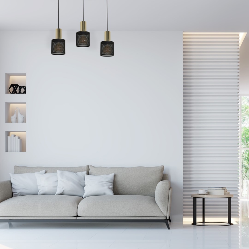 Hanglamp aan een koord ARES 3xE27/60W/230V